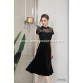 Fashion Tulle Illusion Plain Birthday Party Lady Evening Prom Dresses